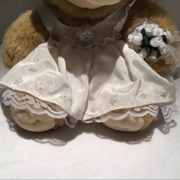 All Stuffed Up Plush Teddy Bears Bride and Groom - Picture 3 of 8
